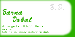 barna dobal business card